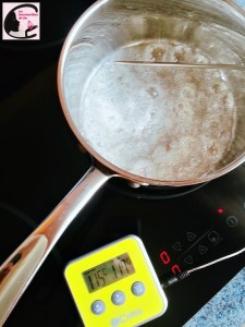 sucre, petit boulé, cuisson, thermomètre de cuisine, sonde