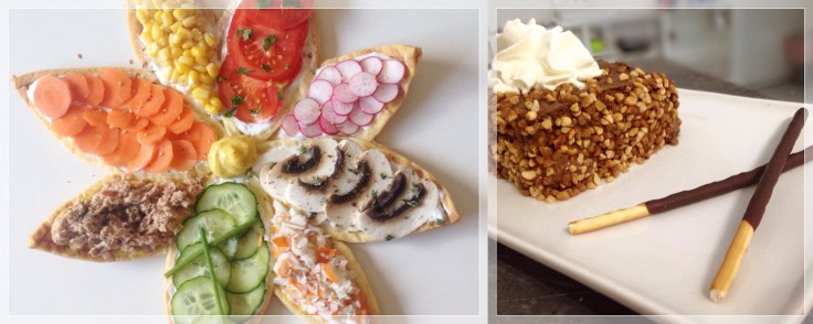 tarte, légumes, tarte salée, noisettes, mikado, chocolat, chantilly