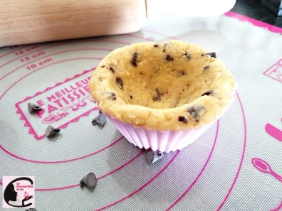 pâte à cookie, cookie, pépites de chocolat, cupcake, rouleau à pâtisserie, tapis silicone, rose, dessert, dessert original, gourmandise